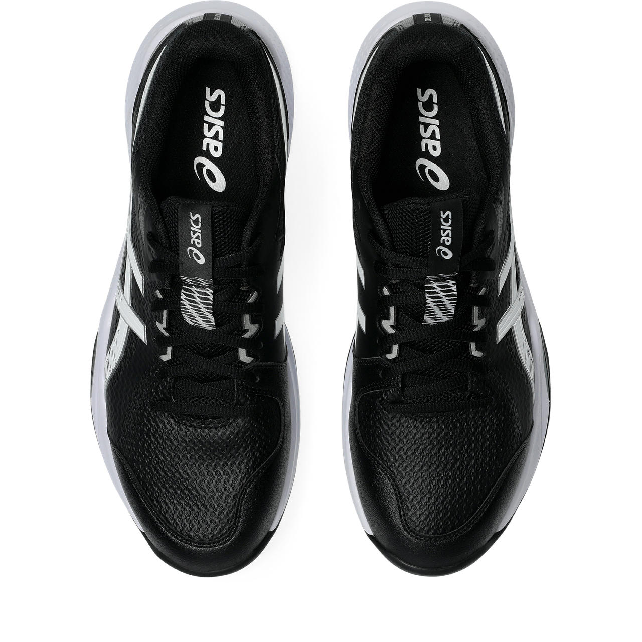 Asics Gel Peake 3 Rubber Cricket Shoe Black/White