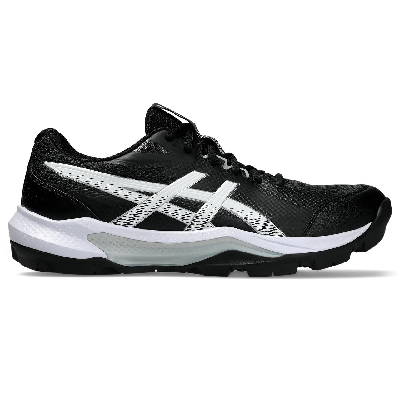 Asics Gel Peake 3 Rubber Cricket Shoe Black/White
