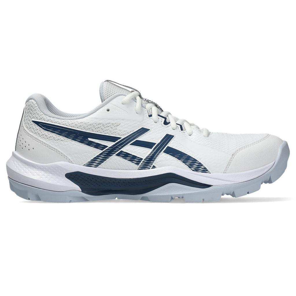 Asics Gel Peake 3 Rubber Cricket Shoe White/Blue