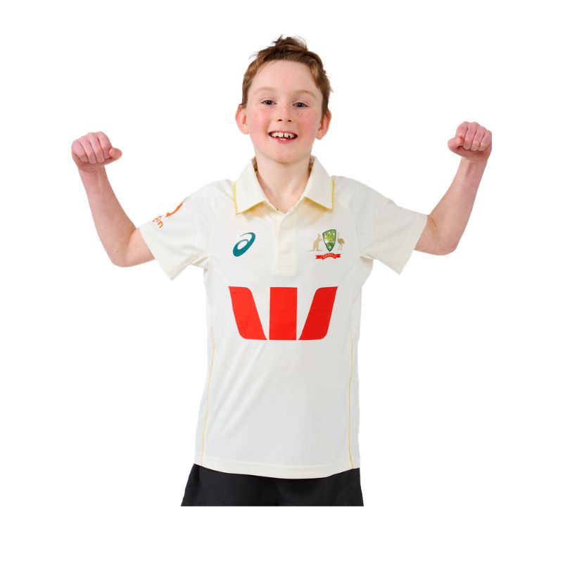 Cricket Australia 26 Youth Replica Test Shirt