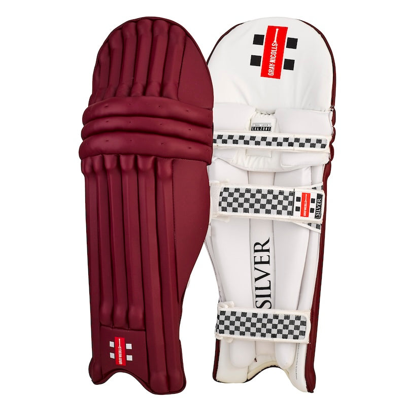 Gray Nicolls Silver Cricket Batting Pads Coloured