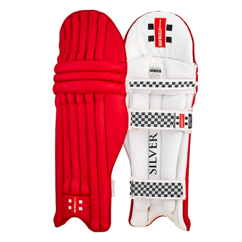 Gray Nicolls Silver Cricket Batting Pads Coloured