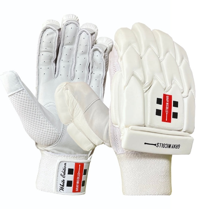 Gray Nicolls White Edition Cricket Batting Gloves