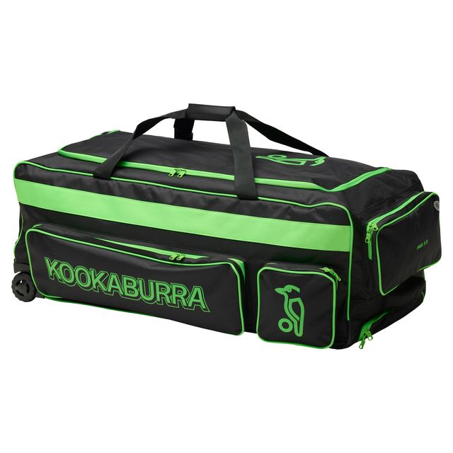 Kookaburra Pro 2.0 Wheelie Bag Black/Lime