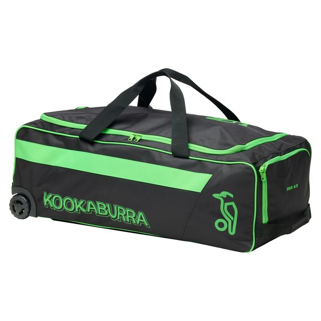 Kookaburra Pro 4.0 Wheelie Bag Black/Lime