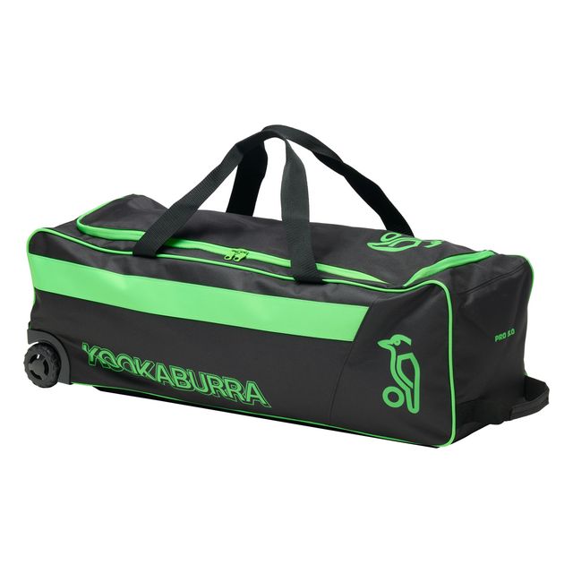 Kookaburra Pro 5.0 Wheelie Bag Black/Lime