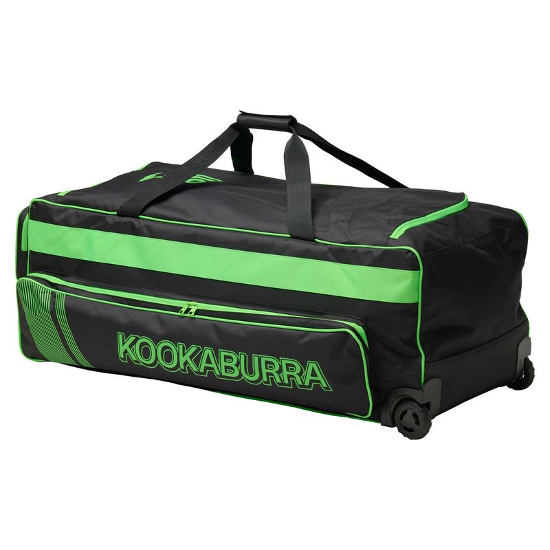 Kookaburra Pro 1.0 Wheelie Bag Black/Lime